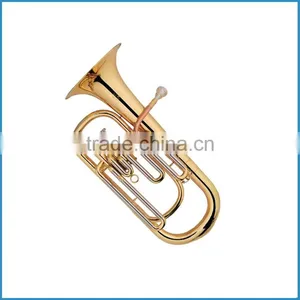 3 Piston Valve Bb Key Gold Brass Leadpipe Baritone thumbnail-1