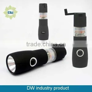 New Hand Crank Dynamo Led Flashlight thumbnail-1
