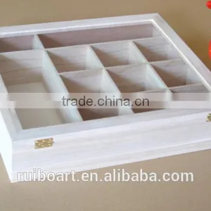 Paulownia Wooden Tea Packing Box With 12 Compartment thumbnail-2