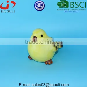 BSCI Audit Factory Lovely Painted Craft Kids Gifts Ceramic Birds for Home Decor thumbnail-1