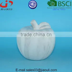 New Design Decoration Water Transfer Printing Marble Color Ceramic Apple thumbnail-4