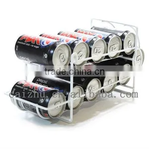White Wire Beer Can Storage Rack thumbnail-1