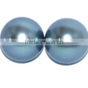 Factory Wholesale AAA 9.5-10mm Grey Round Tahitian Loose Pearls thumbnail-1