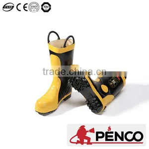 Cow Leather Fire Rescue Boots With CE Certificate thumbnail-1
