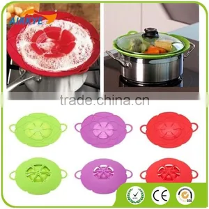 Newest Kitchen Tools Silicone Lid Spill Stopper Lids Cover Lid For Pan thumbnail-1