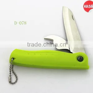 D-078 Folding Blade Pocket Knife With Opener Multi Function Kitchen Knife Set thumbnail-1