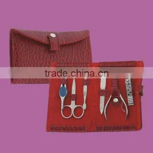 6pcs Manicure Set With Leather Case thumbnail-1