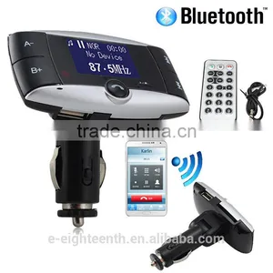 2016 Hot 1.5" LCD Car Kit Bluetooth MP3 Player SD MMC USB Remote FM Transmitter Modulator thumbnail-1