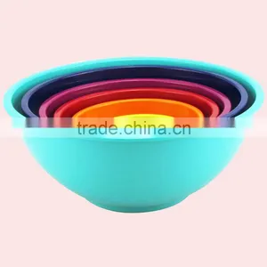 Wholesale Colorful 6 in 1 Set Melamine A5 Food Grade Salad Bowls thumbnail-3