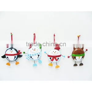Wholesale Decorative Christmas Animal Printed Metal Ornaments thumbnail-1