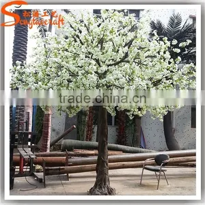 Cherry Decorations Artificial Plastic Flower Tree Cherry Blossom Tree Types White Tree Wedding Decor thumbnail-5