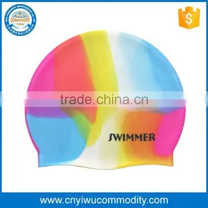 Silicone Material Custom Made Printing Silicone Swim Cap thumbnail-1