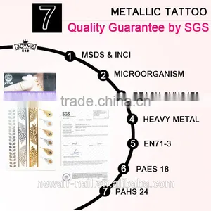 New Gold Chain Indian Images Tatoo Sticker for Cool Girl thumbnail-4