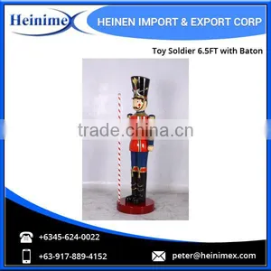 Toy Soldier 6.5ft With Baton - Traditional Christmas Decoration thumbnail-5