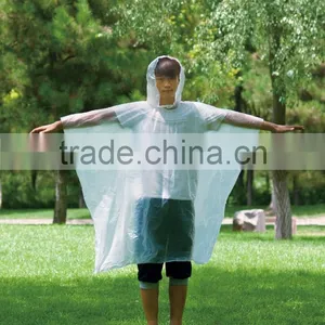 PE Disposable Waterproof Emergency Poncho With Different Colors thumbnail-5