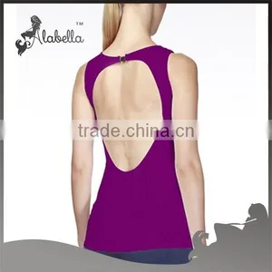 Custom Women's Professional Slim Fit Running/jogging Tops Wear/tank Tops Vest thumbnail-2