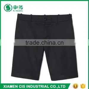 2017 High Quality Cotton Spandex Black Bermuda Shorts for Men thumbnail-1