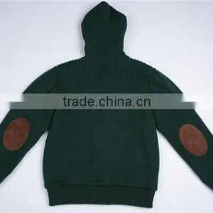 100% Cotton Men Hooded Cardigan Sweater Knitting Machine Price thumbnail-3