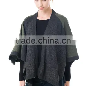 Chunky Great Cotton Wool Poncho Shawl for Sale thumbnail-3