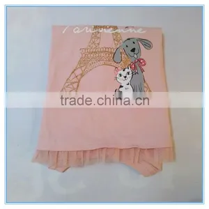 OEM 100% Cotton Children Girls Long Sleeve Shirt, Girls t Shirts With Printing thumbnail-6