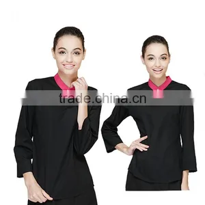 Manufacture Bespoke Designs Chinese Restaurant Waiter Uniforms thumbnail-5