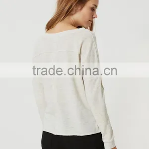 2016 Winter Wholesale Women Long Sleeved Sweat100% Cotton Plain Cheap Fleece Hoodie thumbnail-6