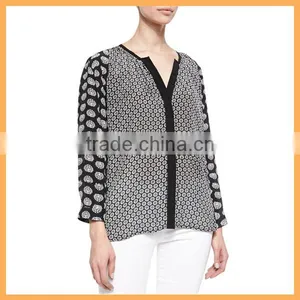 Ladies Long Sleeve Tunic Top thumbnail-1
