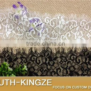 Fashion High Quality Handmade DIY White Waves Eyelash Lace Trimming thumbnail-2