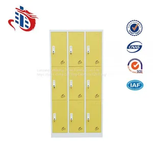 Cheap 9 Door Clothes Storage Steel Locker Clothes Cabinet thumbnail-1