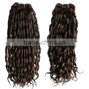 Spiral Curly Hair Weft/ Hair Weave Extensions thumbnail-1