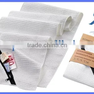 Super Absorbent and Handy Waffle Weave Microfiber Towels With Pocket thumbnail-1