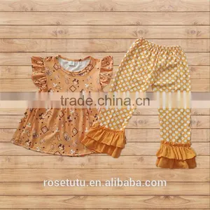 In China Yiwu, Zhejiang Children's Clothing Wholesale City Cotton Little Girl Short-sleeved Skirt Suit thumbnail-1