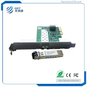 Cost Effective PCIe 10Gigabit 1-Port Fiber Optic Ethernet Network Adapter With 10G Single Mode Module thumbnail-1