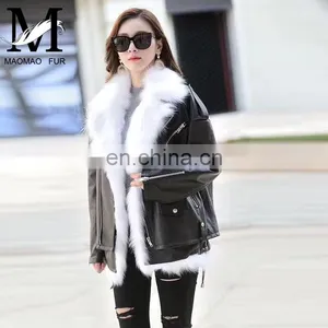 Spring Sheep Leather Jacket High Quality Fashion Leather Jacket thumbnail-3