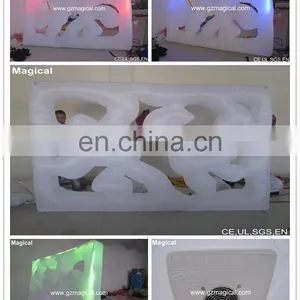 Customized Removable LED Light Inflatable Air Wall Divider Decoration thumbnail-1