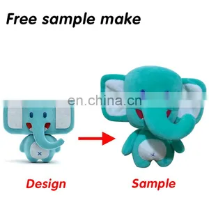 Elephant Type and Plush Material Cute Stuffed Animal Elephant thumbnail-1