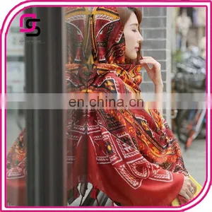 New Long Towel Fashion Tribal Print Tassel Spring Autumn Beach All-match Printing Scarf thumbnail-2