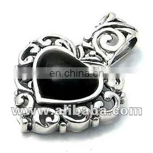 Sterling Silver Pendant With Black Onyx thumbnail-1