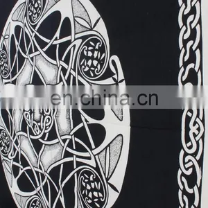 Queen Indian Mandala Tapestry, Hippie Ethnic Wall Hanging, Gypsy Bohemian Bed Cover, Wall Hanging, Bed Sheet thumbnail-2