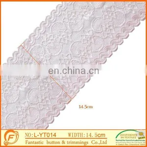 Red Flower French Elastic Lace for Wedding Dressings thumbnail-1