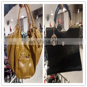 China Facotry Shoulder Handbags Women Used Stock Handbags School Bags thumbnail-1