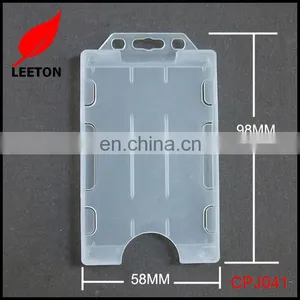 Factory Supply Two Sided Vertical Rigid ID Badge Holder thumbnail-6