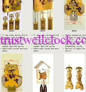 China 31 Day Key Wind Movement for Grandfather Clocks thumbnail-1