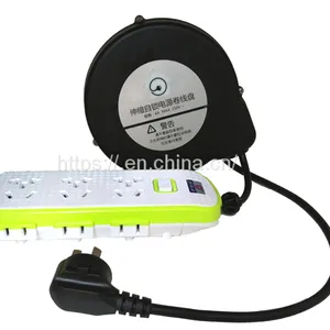 Extension Power Cord Retractable Cable Reel With Plug and Socket thumbnail-1