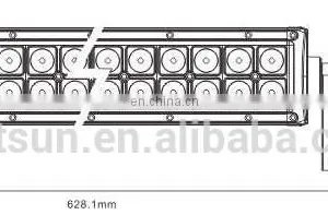 LED6-120W Spot/combo 120W Hot Sales Single Row CE RoHS Led Lightbar thumbnail-5