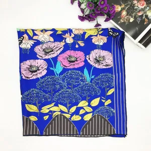 Fashion Style Classic Popular Custom Women Silk Scarf thumbnail-4