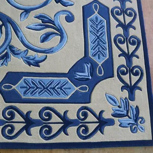 Turq Blue Vintage Rug Pattern Home Decor Carpet Rugs thumbnail-4