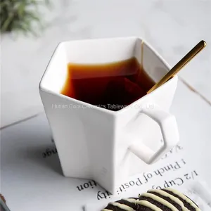 Ins Creative Nordic Green Plant Ceramic Mug With Cover Spoon Large Capacity Heat-Resistant Household Coffee Water Cup thumbnail-1