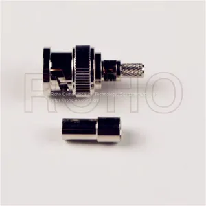 BNC Connectorrf Coaxial Male Crimp Solder BNC Plug Connector for Bt3002 Cable thumbnail-1