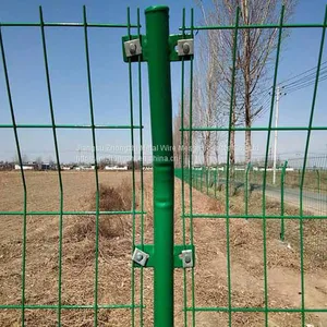 High Quality 4mm PVC Welded Wire Mesh Fence Home Garden V Folds Welded Wire Mesh Fence University Facilities Fence Factory thumbnail-4